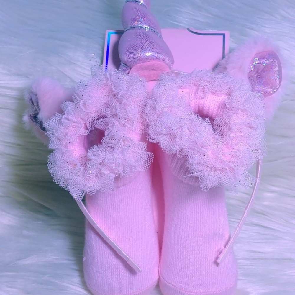 unicorn decor Headband & Booties